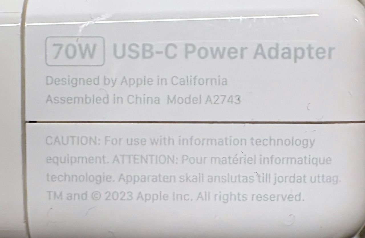 Apple Laufwerke & Adapter: 70W Apple Power Adapter USB-C – Gebraucht aus Zürich von SierraKilo 4
