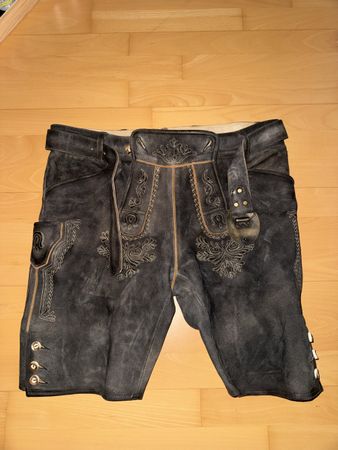 Echte Lederhose, 2x getragen, neuwertig