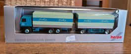Herpa/MBS Scania 143 HZ Hängerzug Setz Dintikon H0 OVP