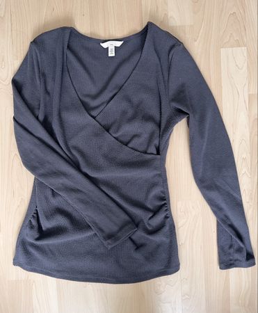 H&M Mama Umstandsshirt grau Gr. S