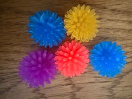 5x Squishies-mit Massagennoppen-Stressabbau-Konzentration