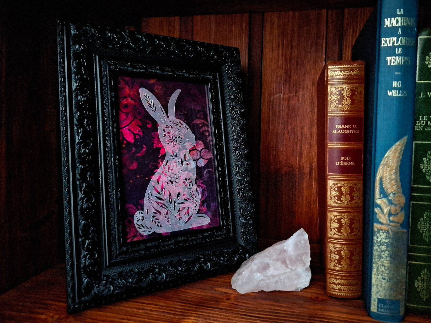 Ecriteaux: Plaque métal "Lapin", fait main, rose – Neuf (Voir description) à Troinex par adelineac