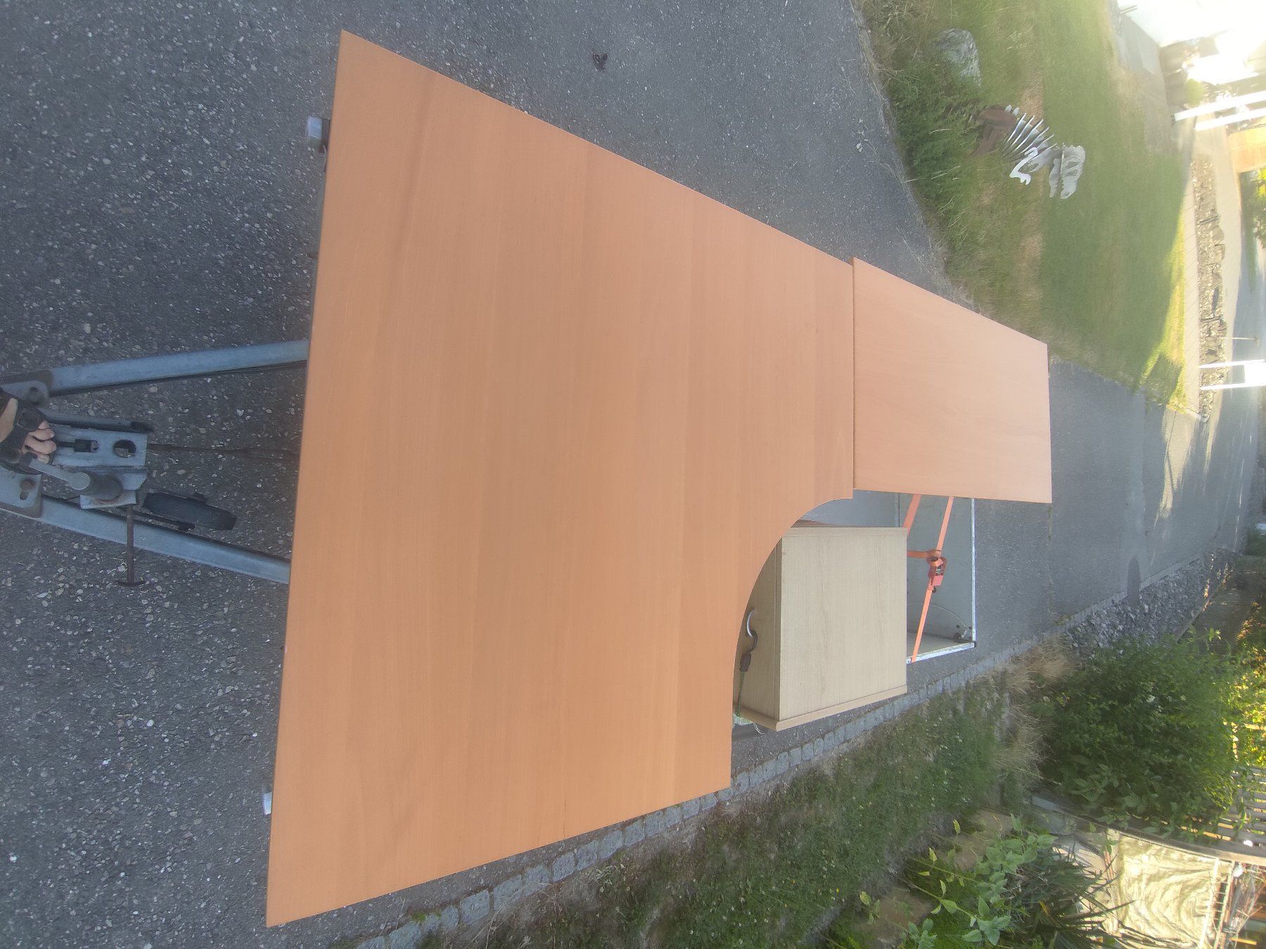 Scrivanie: Schreibtisch Buche Optik L-Form mit Schubladencontainer – Usato da Kräiligen venduto da Kuertu007 1