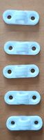 5x Kabelhalter Kunststoff weiss