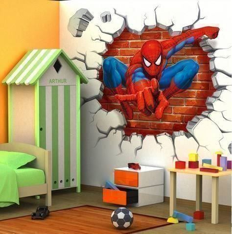 Aufkleber: Wandtattoo Spiderman 45x50cm – Neu und originalverpackt aus Gurmels von Swisspod