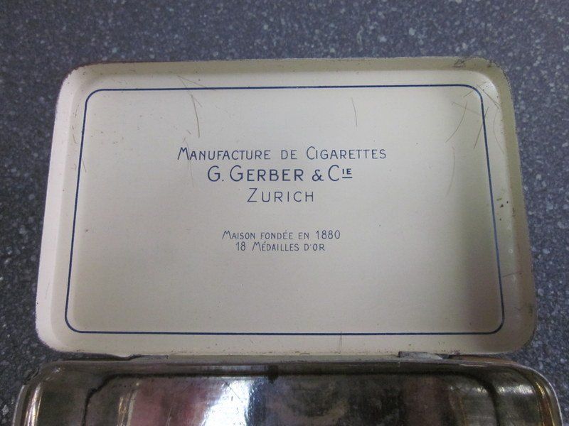 Barattoli: Alte Blechdose Miranda, 50 Cigarettes, G. Gerber&Cie – Usato da Bischofszell venduto da Pfau0 5