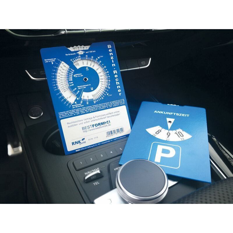Insegne: Parkscheibe, aus Karton, Farbe blau – Nuovo e nell'imballaggio originale da St. Gallen venduto da cointec 1