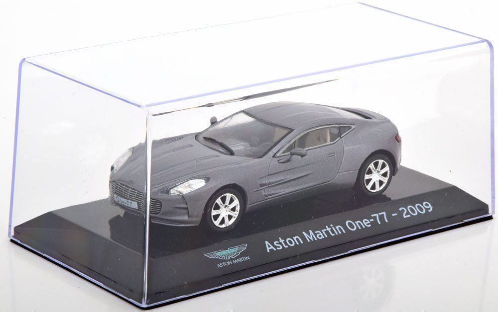Aston Martin Modellini d'auto: ASTON MARTIN ONE-77 2009 GRAU 1:43 IXO – Nuovo e nell'imballaggio originale da Suhr venduto da Moebelsiralfred 2
