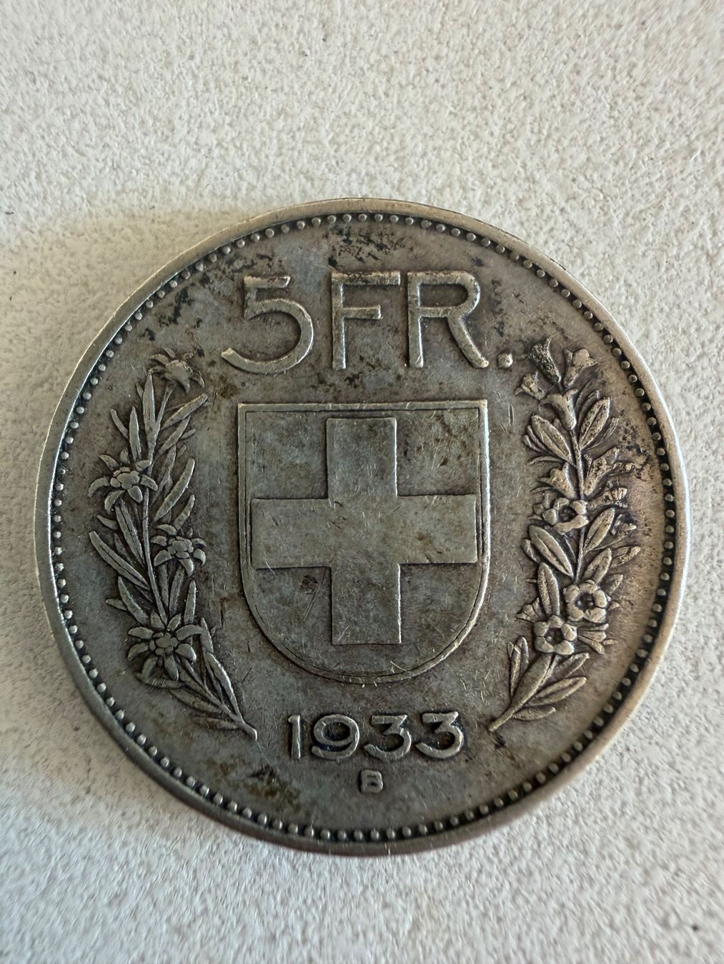 Tutti le monete: Schweizer Münzen Fünfliber 1933 – Usato da Schaffhausen venduto da sigsag 1