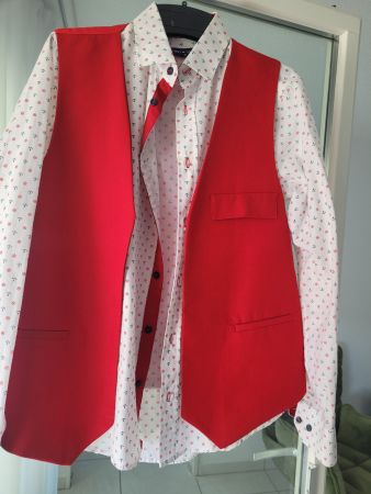 Sommerliches Set: Tommy Hilfiger Hemd & Weste, Gr. S