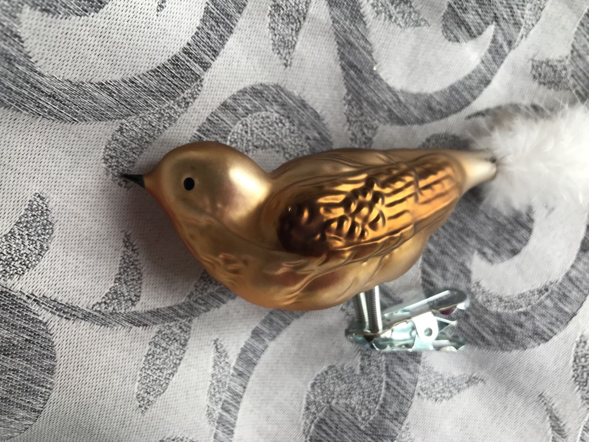 Alle Dekorationen: Goldbrauner Vogel Christbaumschmuck – Neu und originalverpackt aus Alpnach Dorf von marvo 3