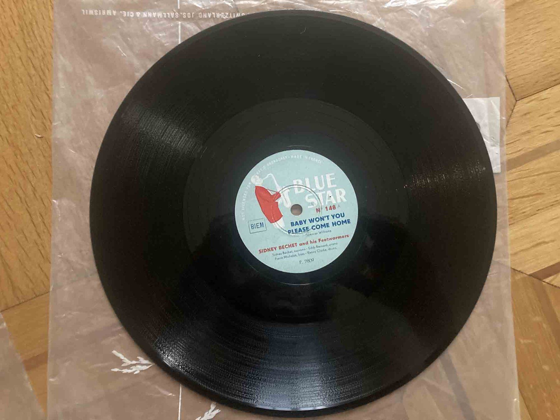 Schallplatten: Sidney Bechet Schellack Blue Star – Gebraucht aus Luzern von Needful_Things