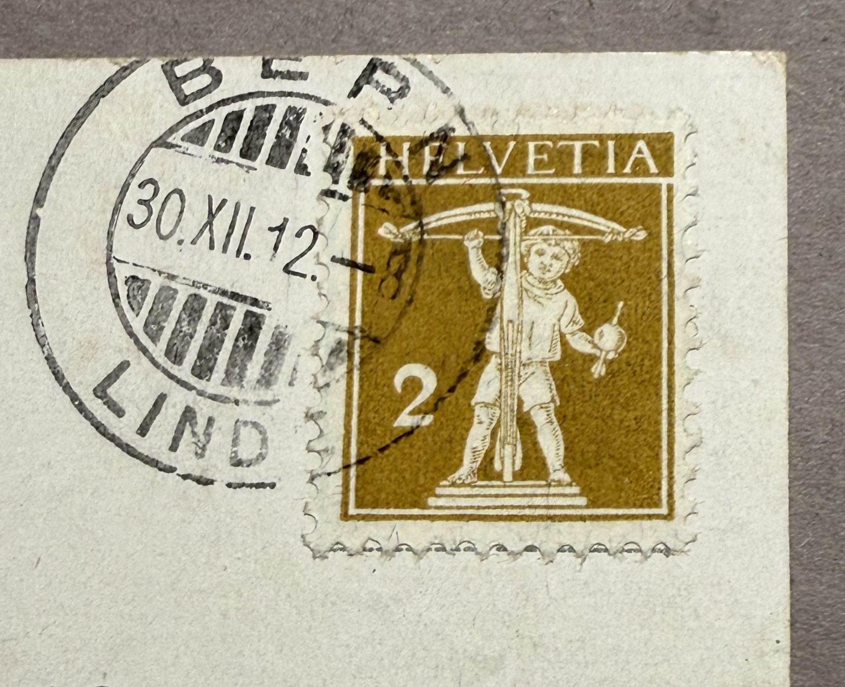 Alle Briefmarken: PJ I Karte Bern SBK 350.- – Gebraucht aus Steinhausen von yukon26 2