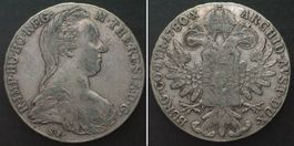 RDR Maria Theresia Taler 1780 Wien (1890-1930) H54 Silber