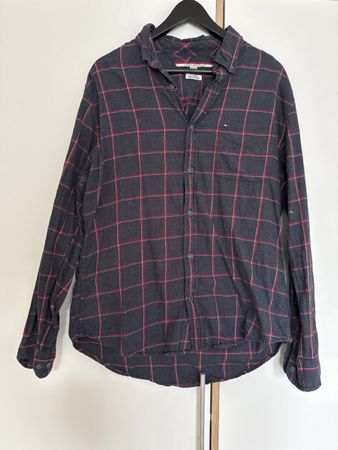 Tommy Hilfiger Hemd kariert dunkelgrau Grösse L neuwertig