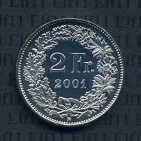 CHF___2.00 2001 stgl *nigelnagelneu! 2 Franken