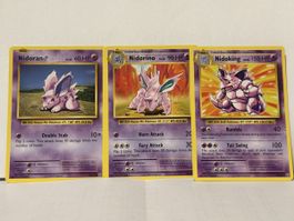 Pokémon XY Evo 2016  – Nidoran, Nidorino & Nidoking 3er Set