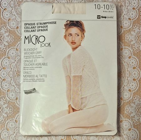 Coop Avela Micro Look Strumpfhose 40den Gr.L Weiss