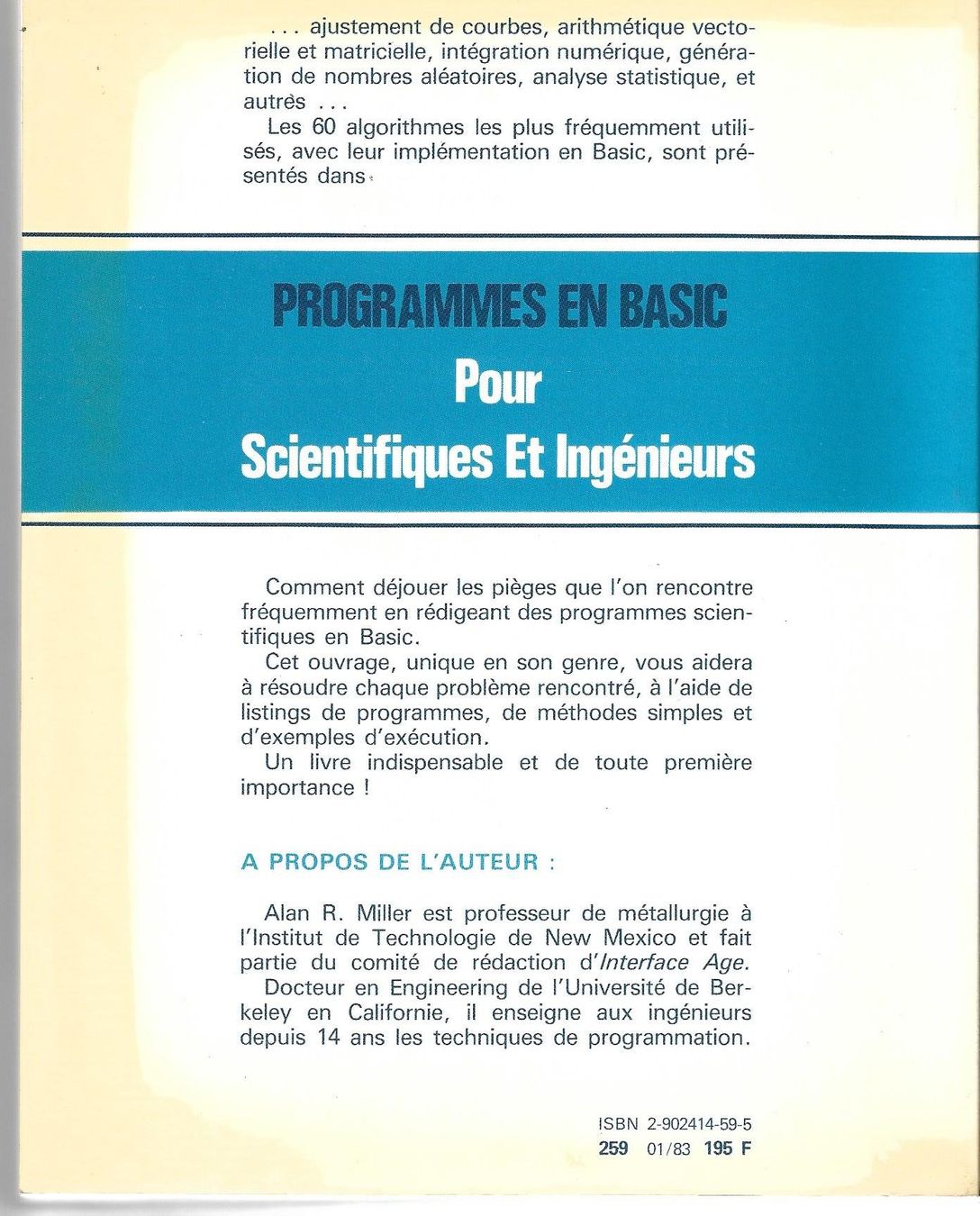 Libri: Programmes en Basic 1983 – Nuovo (secondo la descrizione) da Zwingen venduto da Celerio100 1