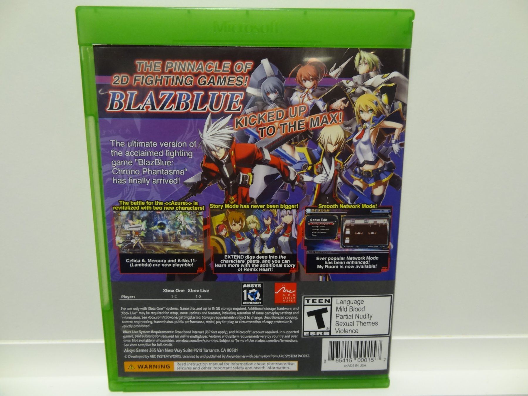 Microsoft Giochi: Blazblue Chronophantasma Extend (Xbox One, Import) – Usato da luzern venduto da musicandart 1
