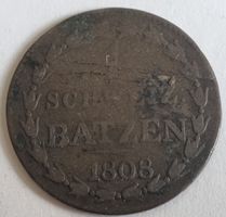 LANTONALMÜNZE THURGAU - JAHR 1808 - SCHWEIZER BATZEN