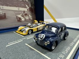 Coffret 24h du Mans 1:43,Renault 4CV+Alpine Renault A442,IXO