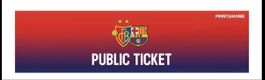 FC Basel vs Fc Barcelona 4 Tickets nebeneinander Sektor G4