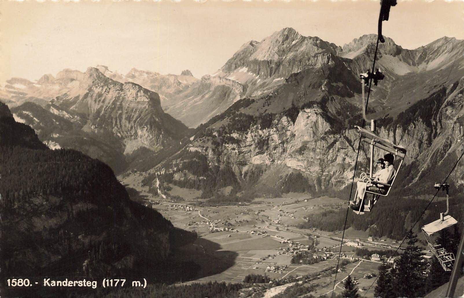 Cartoline postali: Kandersteg SESSELBAHN – Usato da Biasca venduto da Blenio71