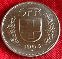 5 francs Suisse 🇨🇭 1965 en argent