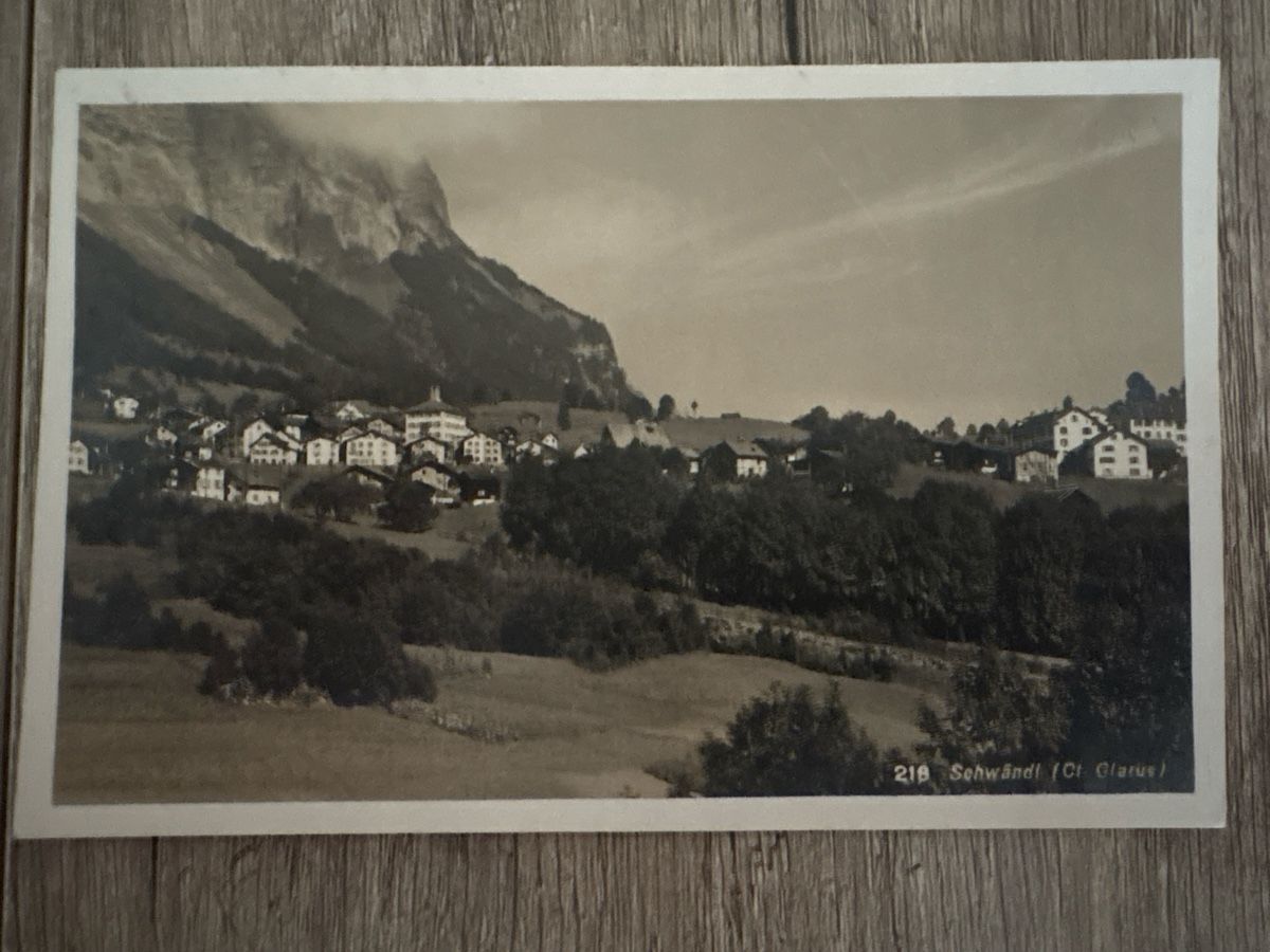 Cartoline postali: Schwändi GL – Usato da Schaffhausen venduto da Reporter