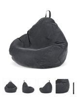 Sitzsack, anthrazit, neu