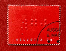 SONDERMARKE BLINDENWESEN 1080 BRAILLE SCHRIFT 2003 ET NEU
