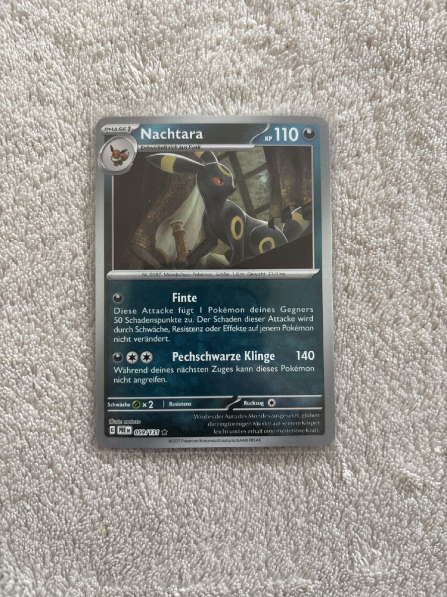 Pokémon Sammelbilder & Trading cards: Pokemon Karte - Nachtara V - Masterball xPRE 059 DE – Neu (gemäss Beschreibung) aus Grabs von Trivan
