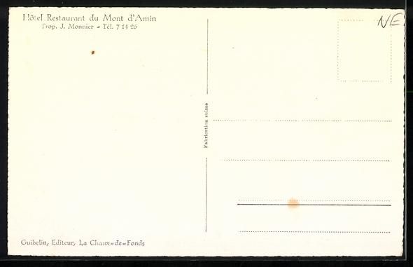 Cartes postales: Dombresson, Chalet du Mont d'Amin, Inner – D'occasion à Berlin par bartko-reher 1