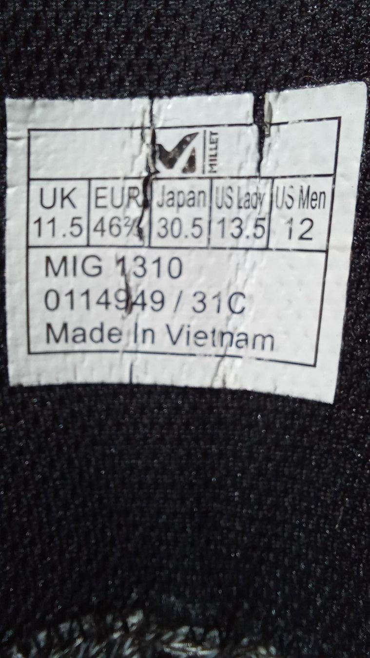 Millet Chaussures hommes: Millet Wanderschuhe Gr. 46 – D'occasion à Nottwil par world_foto 5