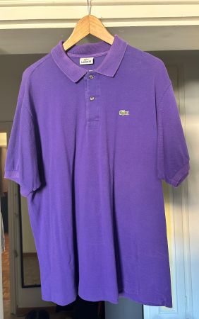 LACOSTE POLOSHIRT, violet, Grösse 7