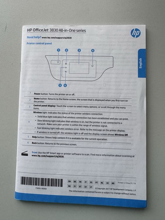 HP OfficeJet 3835 All-in-One Drucker (Gebraucht) in Rothrist für CHF 1 ...