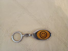 Schlüsselanhänger SMILEY, Metall, ca.10 cm