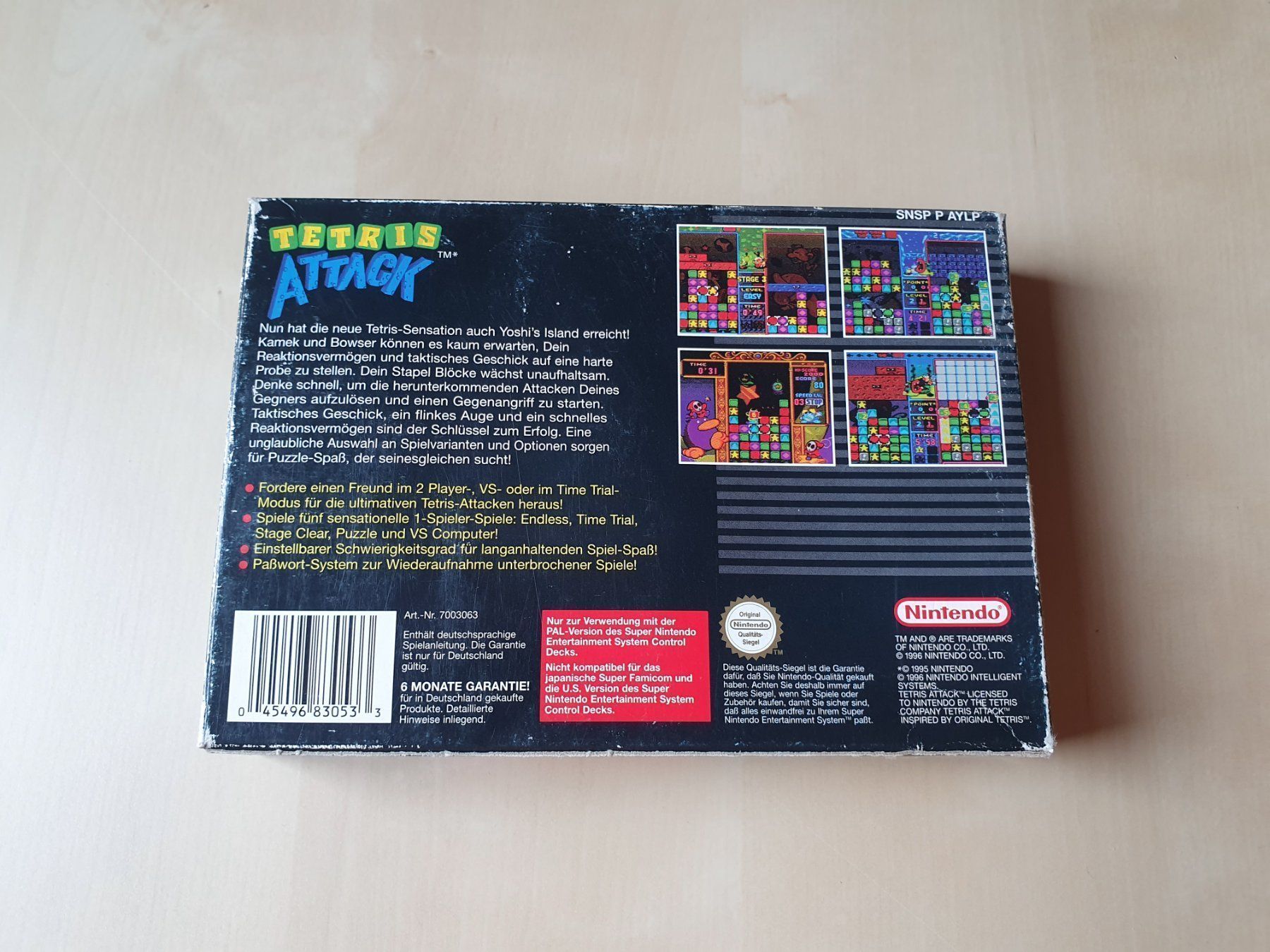 Nintendo Spiele: Tetris Attack – Gebraucht aus Stansstad von collectorsshop 1