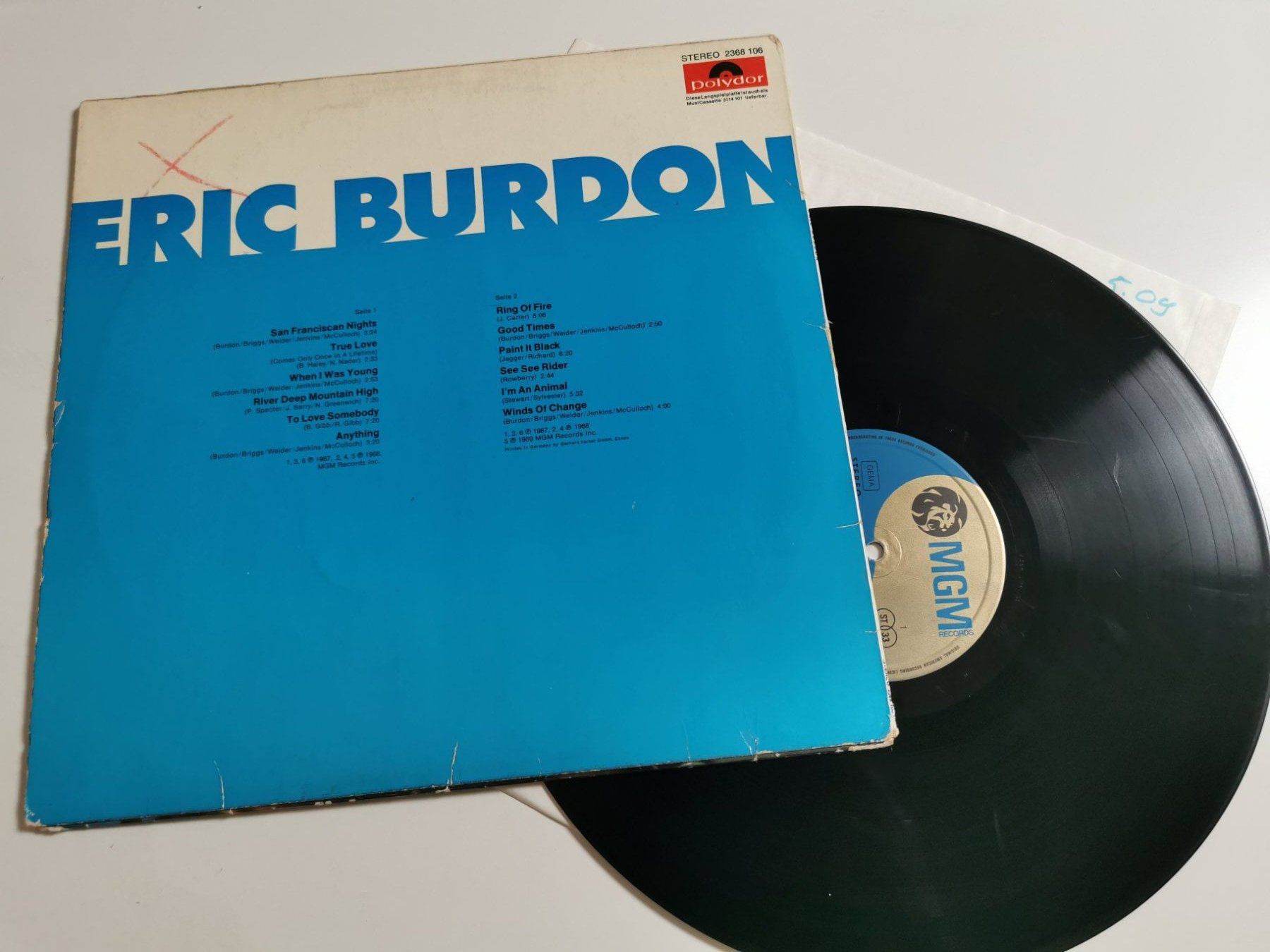 Schallplatten: ERIC BURDON - ERIC BURDON – Gebraucht aus Grafenried von House-of-Oldies 1