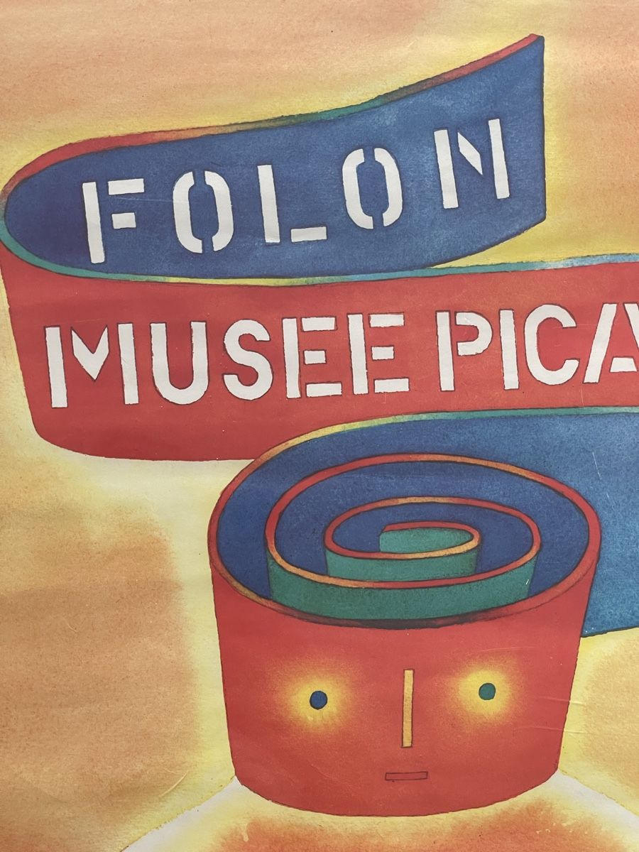 Foto & Immagini: Affiche Originale Folon Musée Picasso Antibes 1984 – Usato da Delémont venduto da Pepites_and_fripes 2