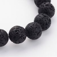 Lava Perlen 8mm schwarz 1 Strang