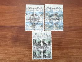 1983 CH Erstag gest.Viererblock mit Tab  (K106)