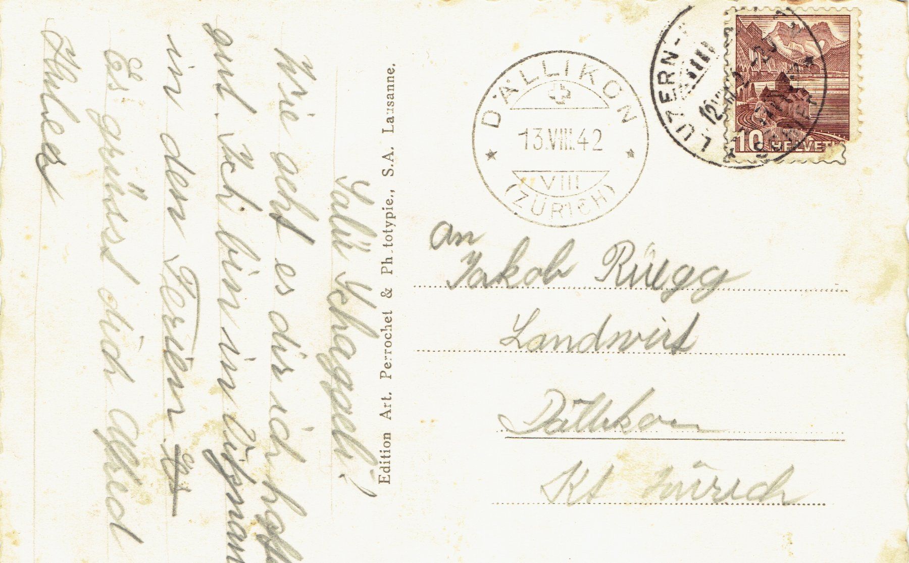 Ansichtskarten: Vitznau LU, um 1935 – Gebraucht aus Otelfingen von Schmitte9 1