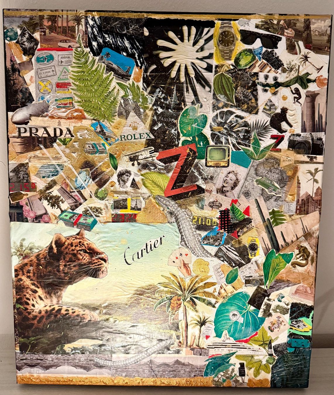 Dipinti: Quadro decoupage and acrylic – Nuovo e nell'imballaggio originale da Massagno venduto da mir_xl6c 3