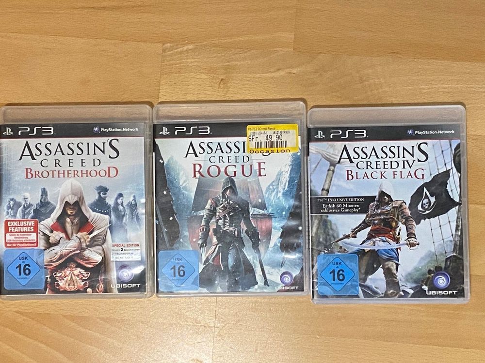 3 x Assassin's Creed - PlayStation 3 1