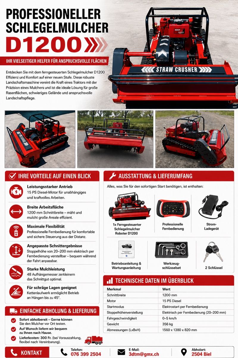 Toutes les machines: Schlegel Mulcher – Neuf avec emballage d'origine à Biel/Bienne par 3dtm_Shop 1