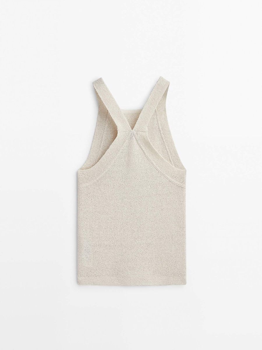 Massimo Dutti Tops: Massimo Dutti Stricktop mit strukturierter Strickoptik. – Neuf (Voir description) à Schaffhausen par R_Muzh 2