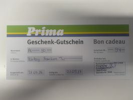 Geschenkgutschein 50.- Prima Embd