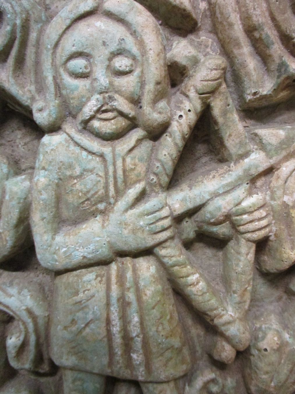 Sculture & Statue: Stein-Kunst Fragment mit Bogenschütze Mittelalter Bildhauer – Usato da Windisch venduto da Autogrammo 5